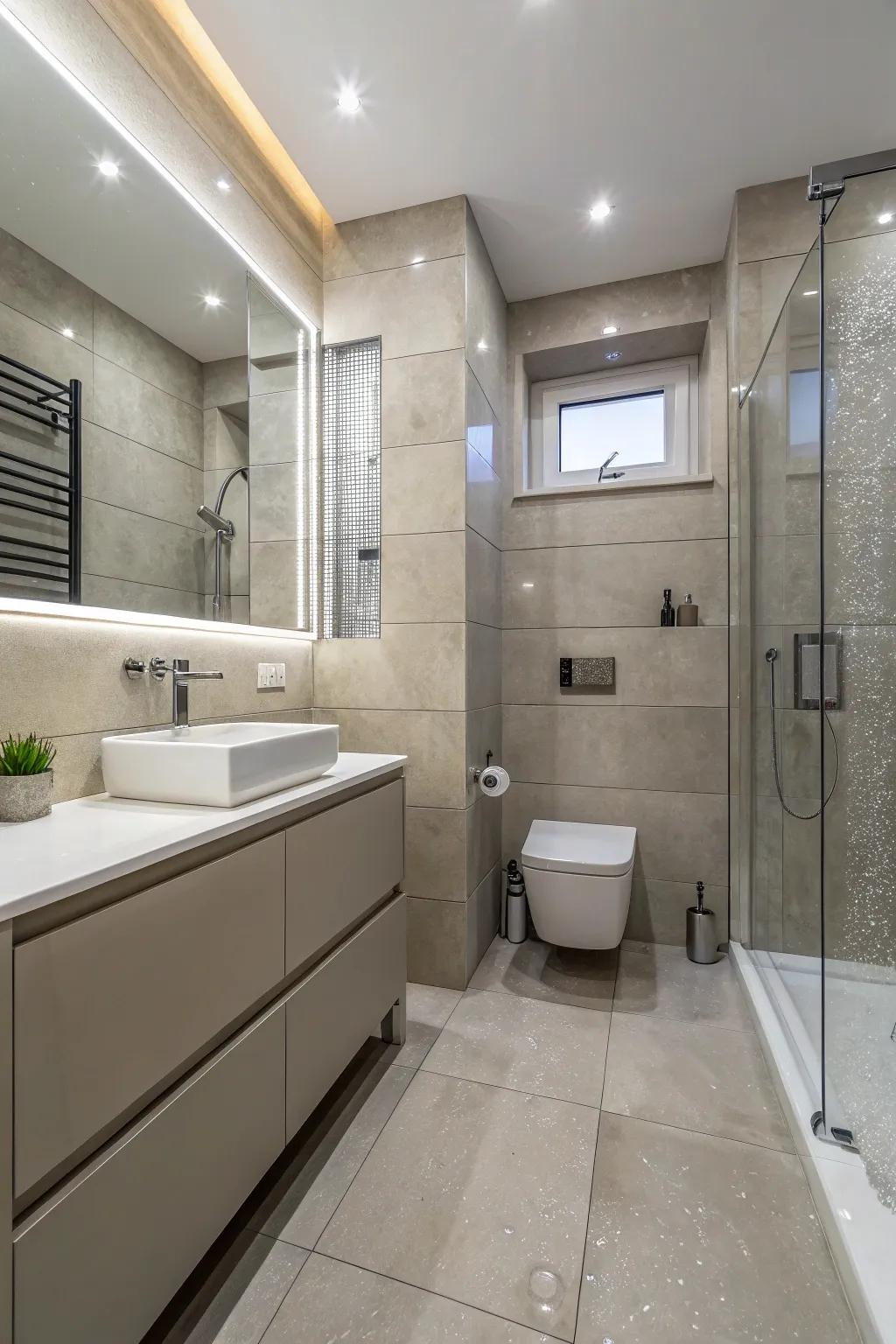 Soft colors create a classic and soothing area.