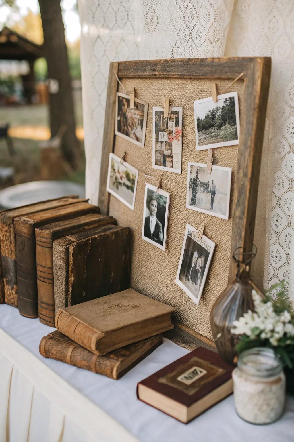 A rustic mood board with comfortable, textured parts.