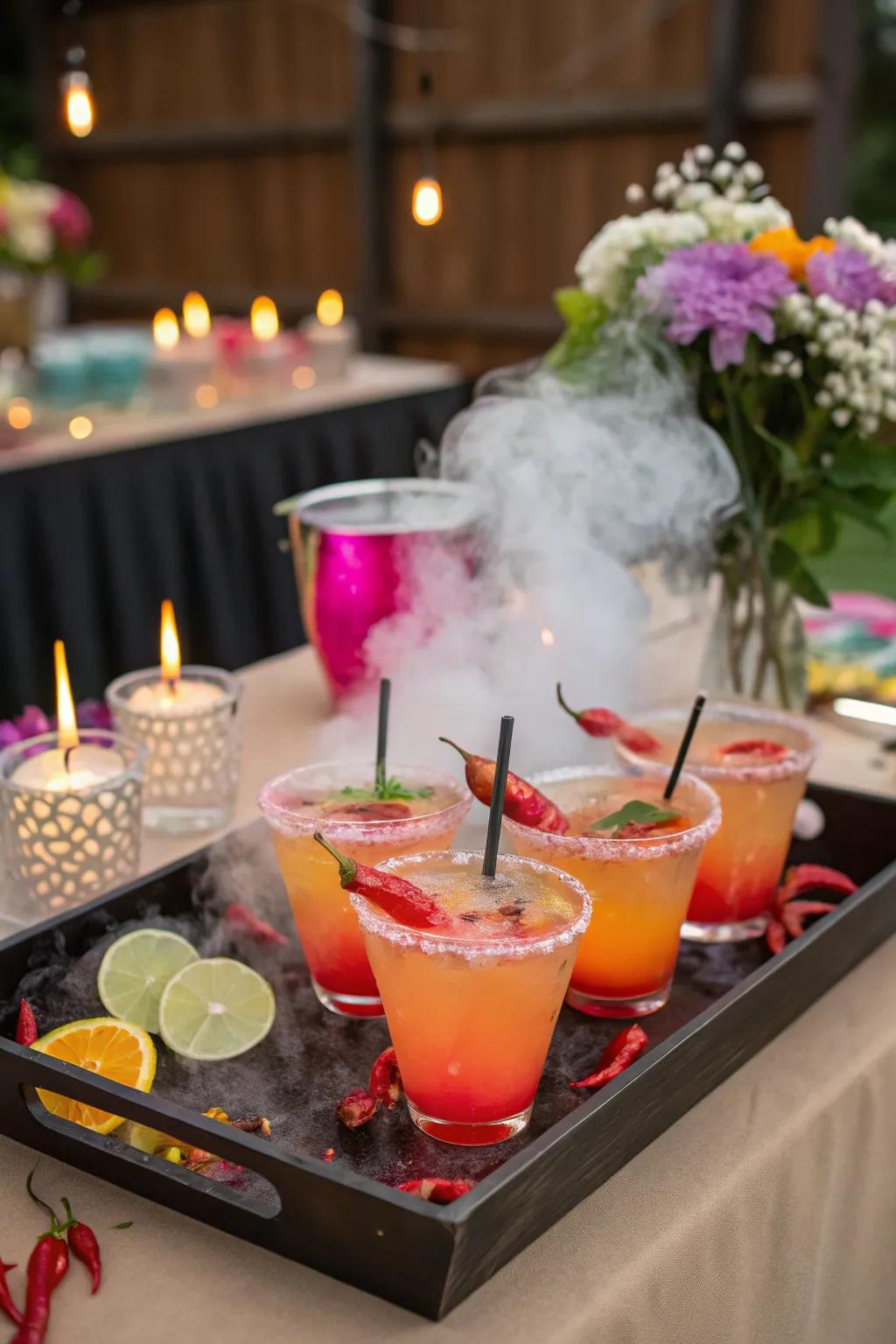 Toast to your new chapter with fiery cocktails.