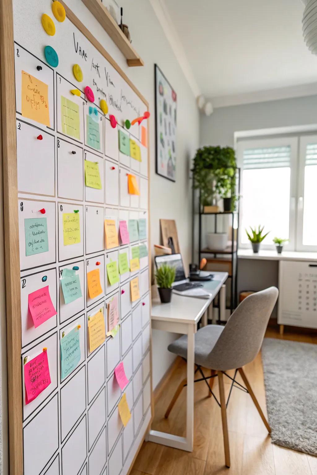 A goal-setting board to visualize aspirations.