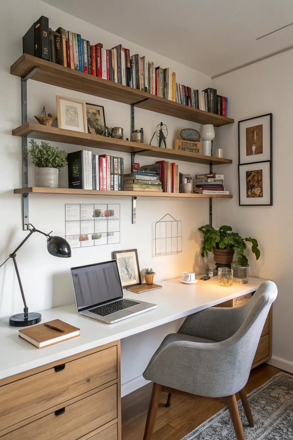 Utility racks meld storage with style.