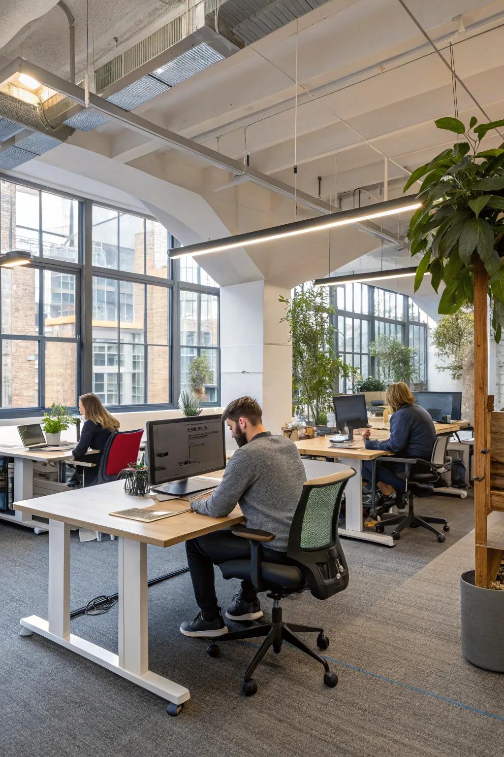 Adaptable workspaces designed to meet your body’s changing needs.