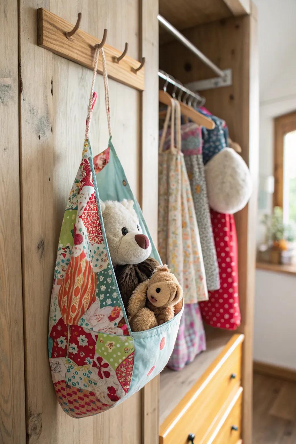 Make space with do-it-yourself hanging storage.