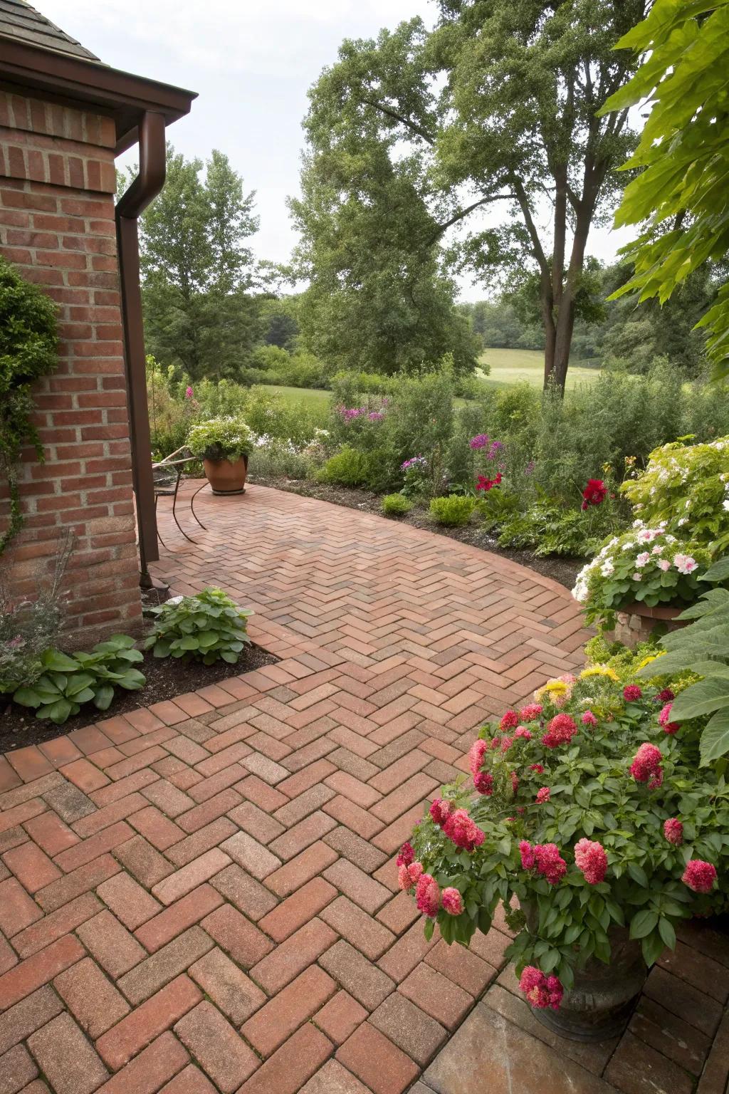 Brick pavers offer timeless beauty and strength.