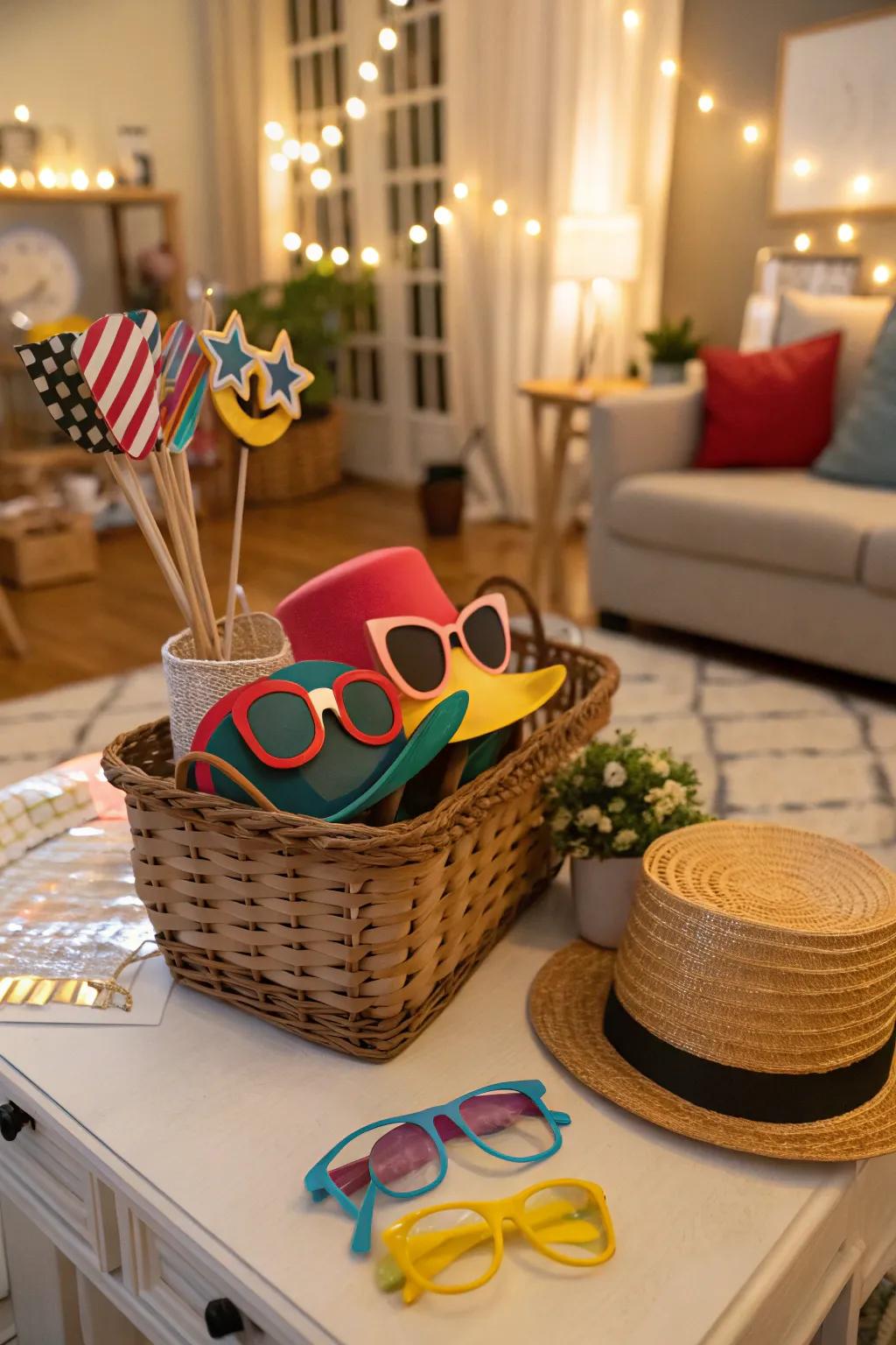 Provide a variety of fun items to encourage creativity and fun.