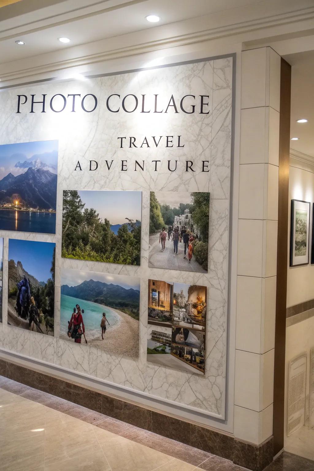 Turn memories into an editorial spread with a glossy page display.