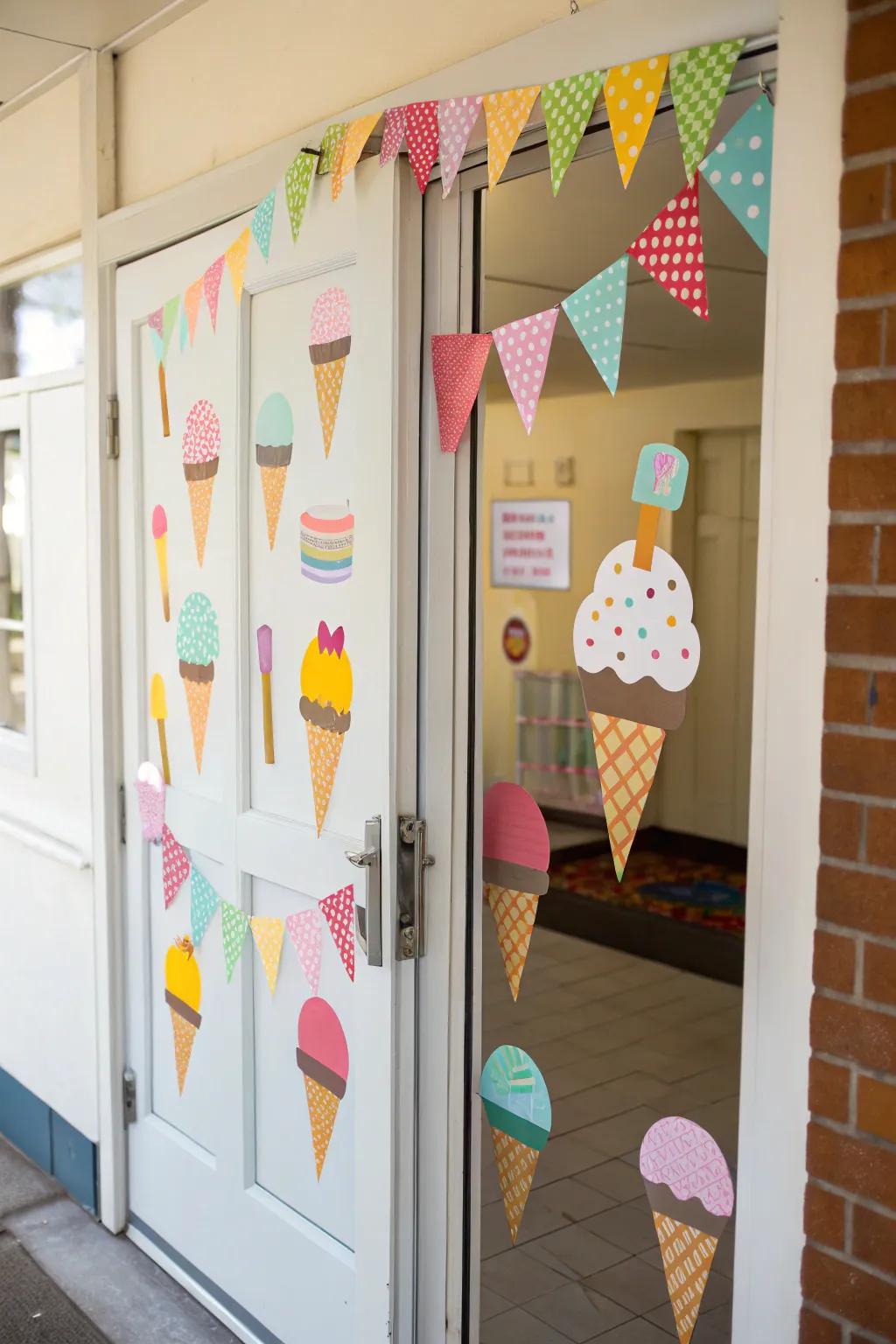 Sweet frozen treat and icy lolly patterns for an invigorating welcome.