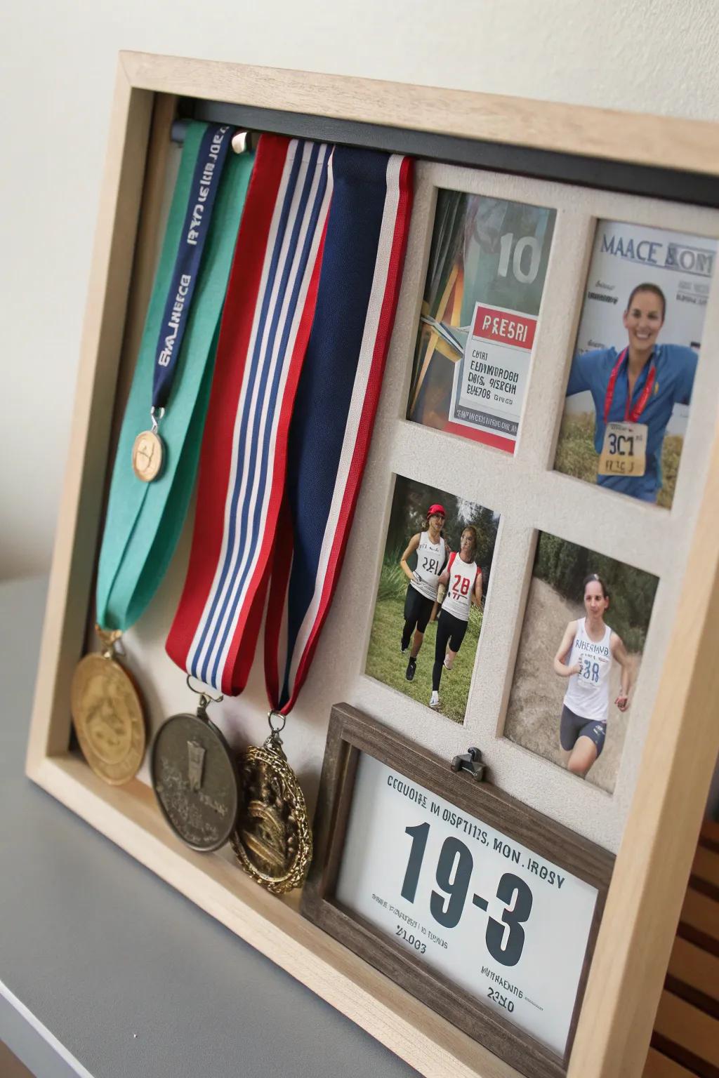 A DIY memory box beautifully frames and captures the essence of your racing adventures.