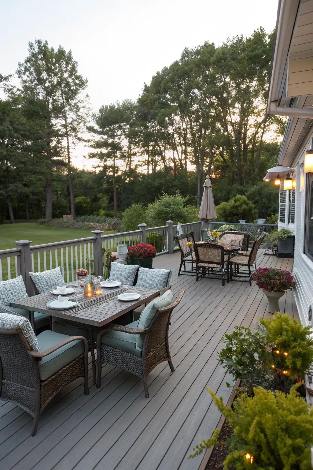 Construct appealing areas through thoughtful furniture positioning.