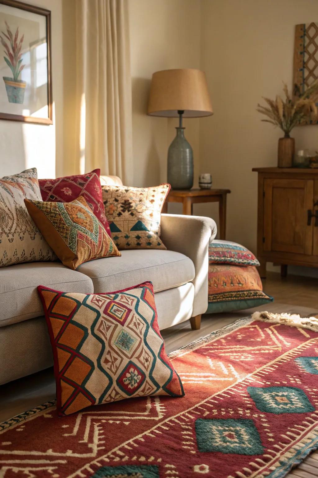 Textiles are a simple way to give your space a new look.