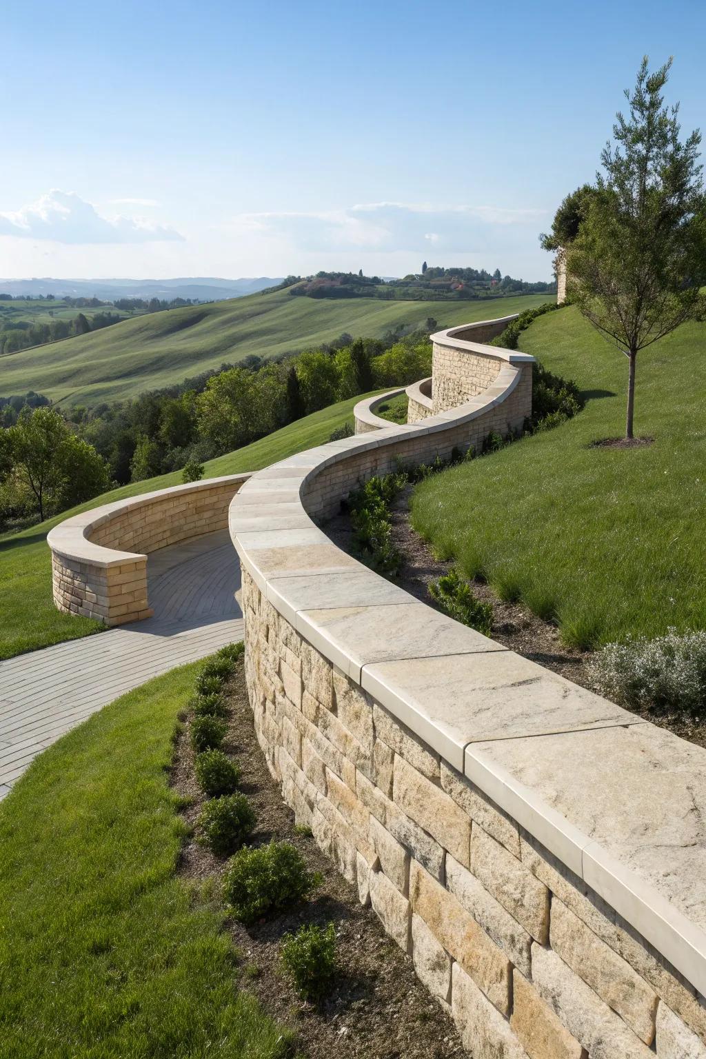Contoured finishes bring about an organic, flowing visual.