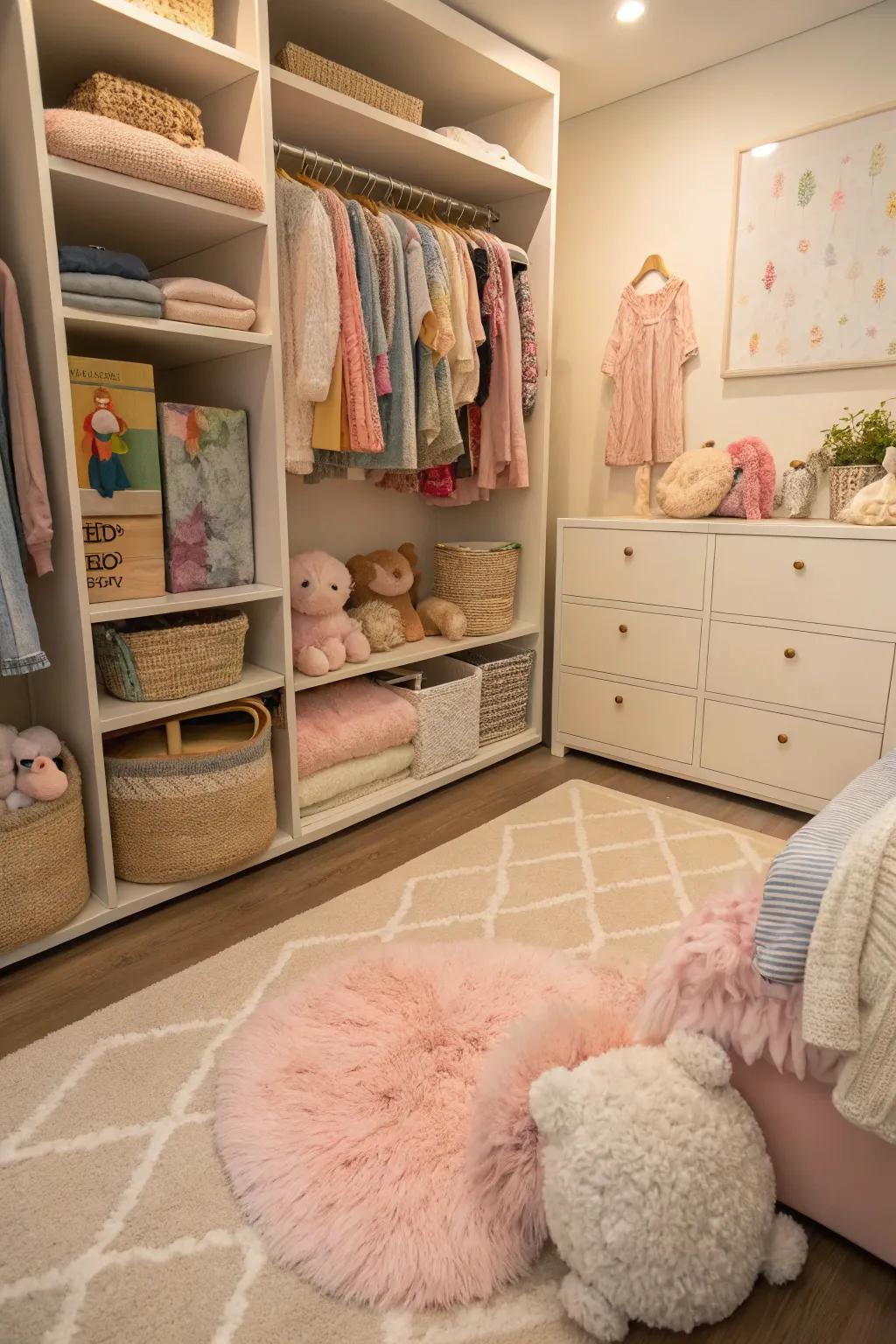 Feelings in a sensory closet offer tactile stimulation.