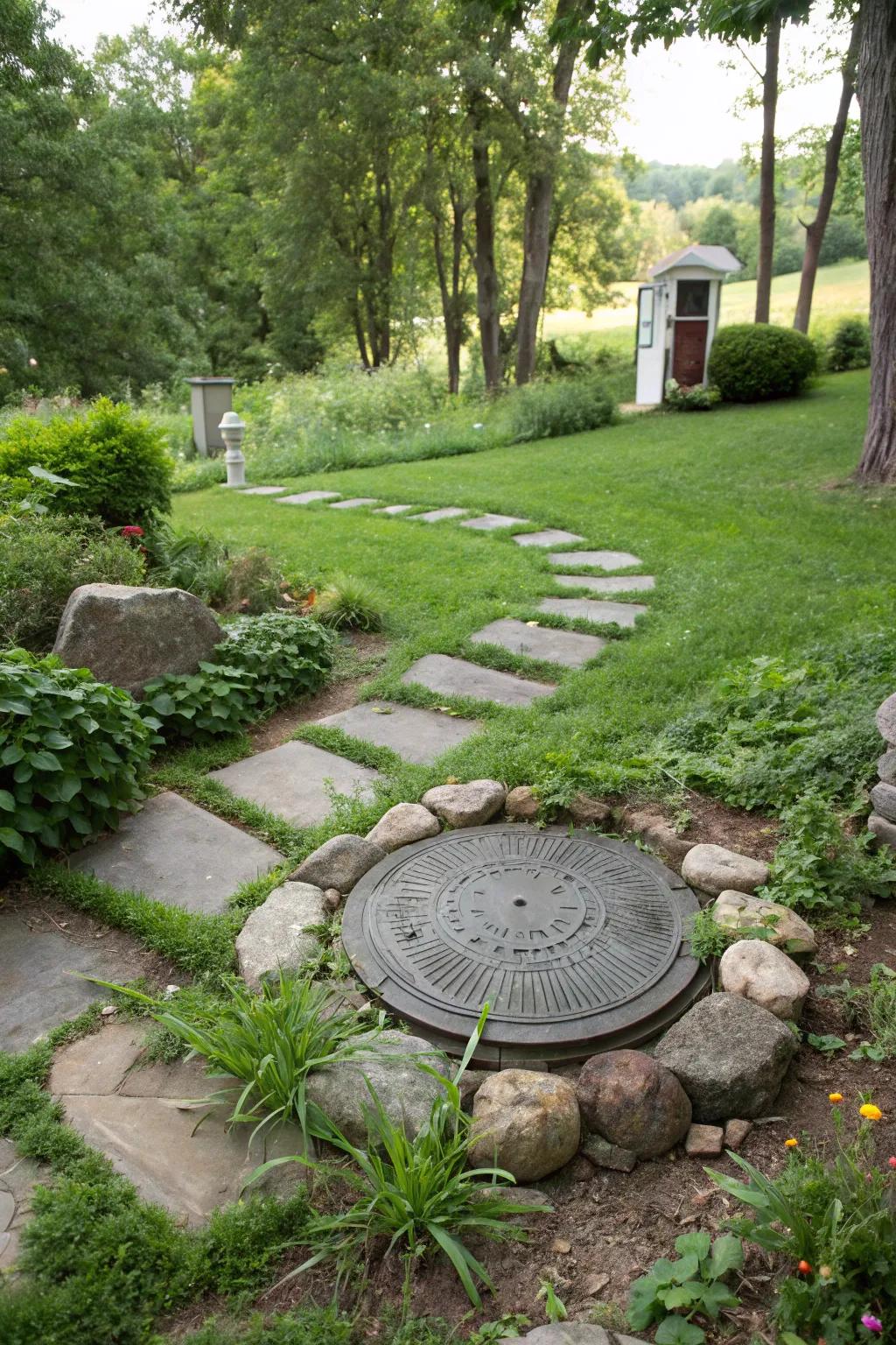 Rocks conjure a natural and enduring ambiance.