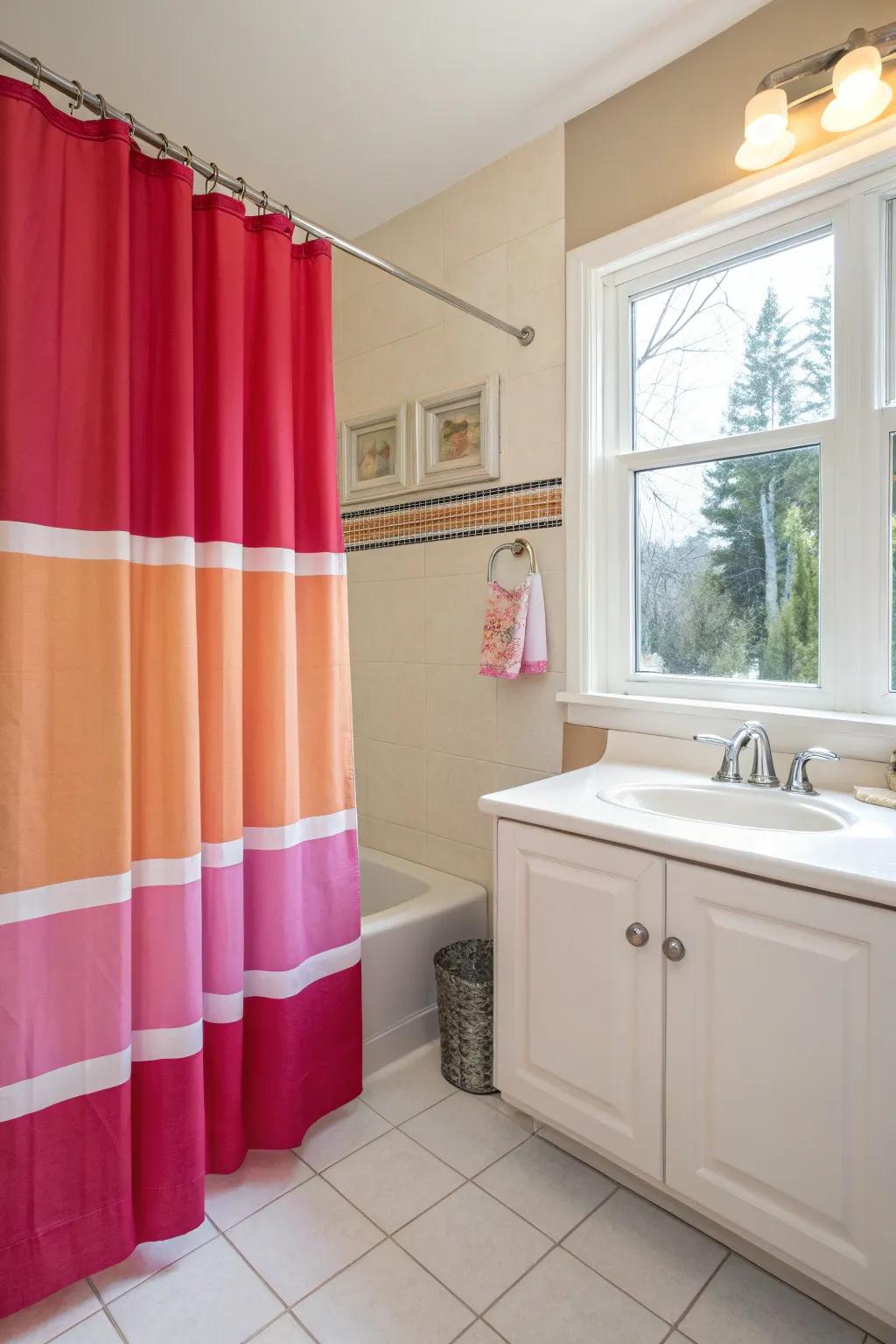 Bold colors have the power to transform your bathroom's ambiance.