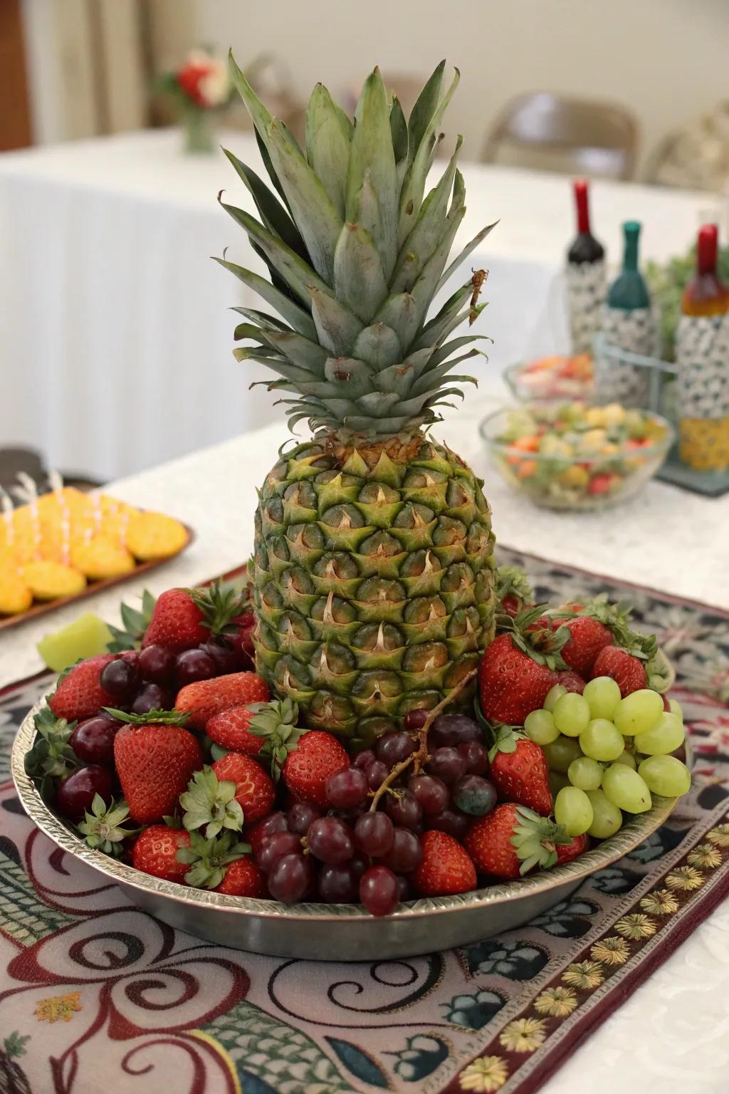 A tropical pineapple accent that commands attention.