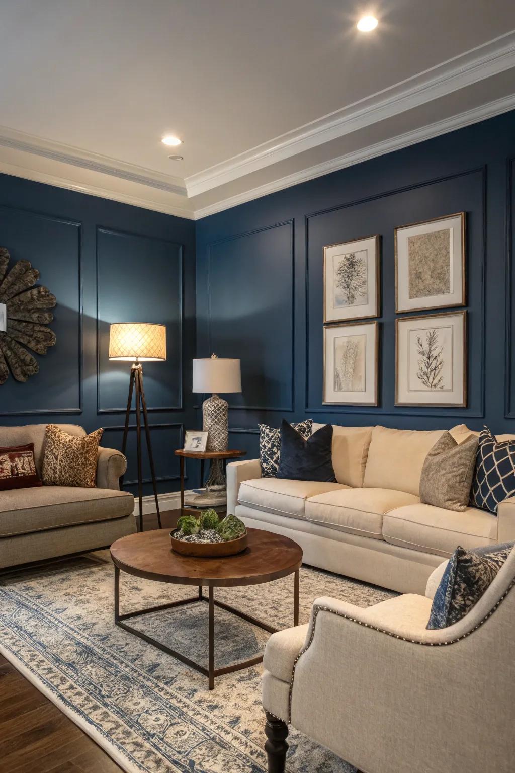 A statement wall introduces dimension and visual appeal to a room.