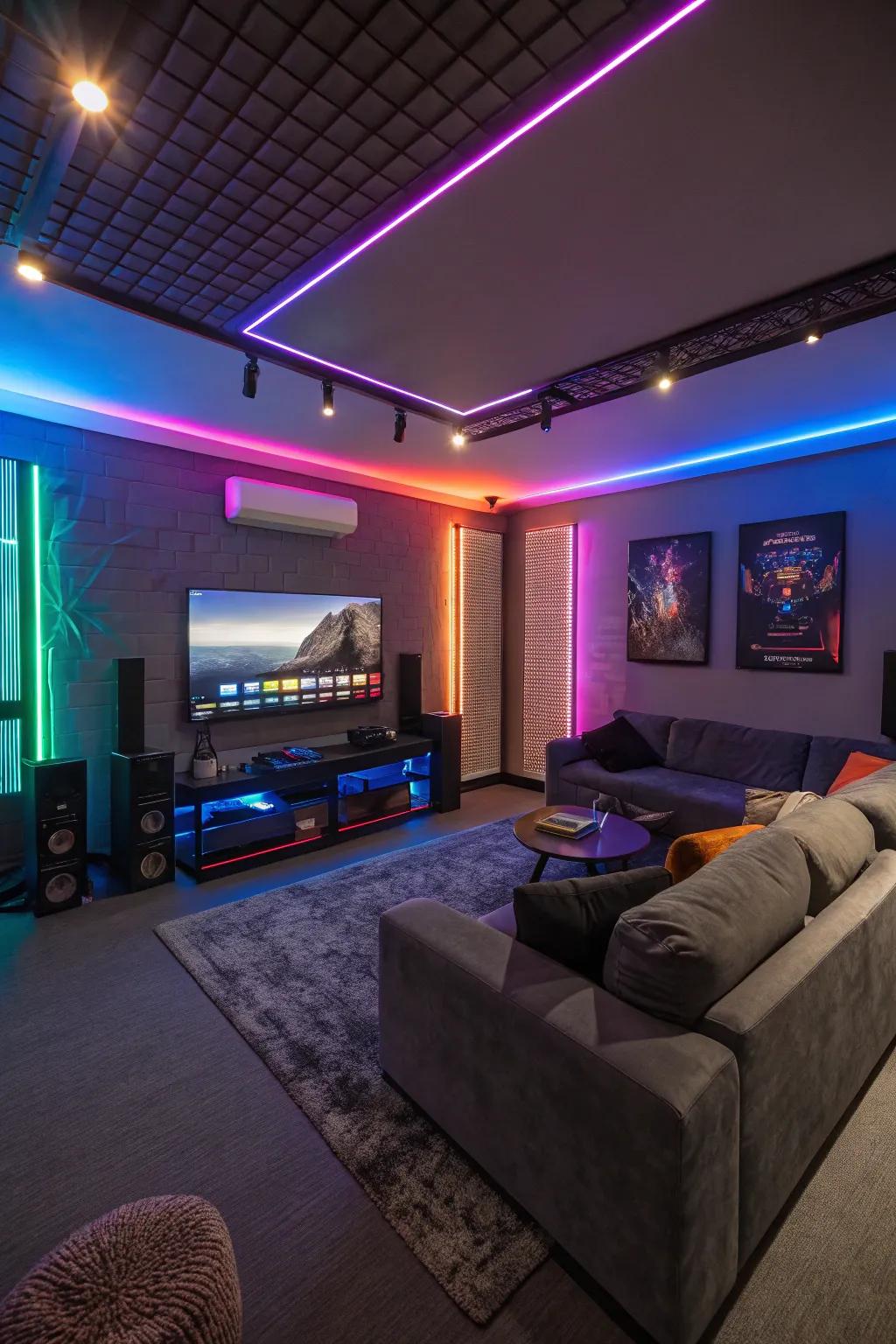 LED lights can totally change the feel of your gaming room.