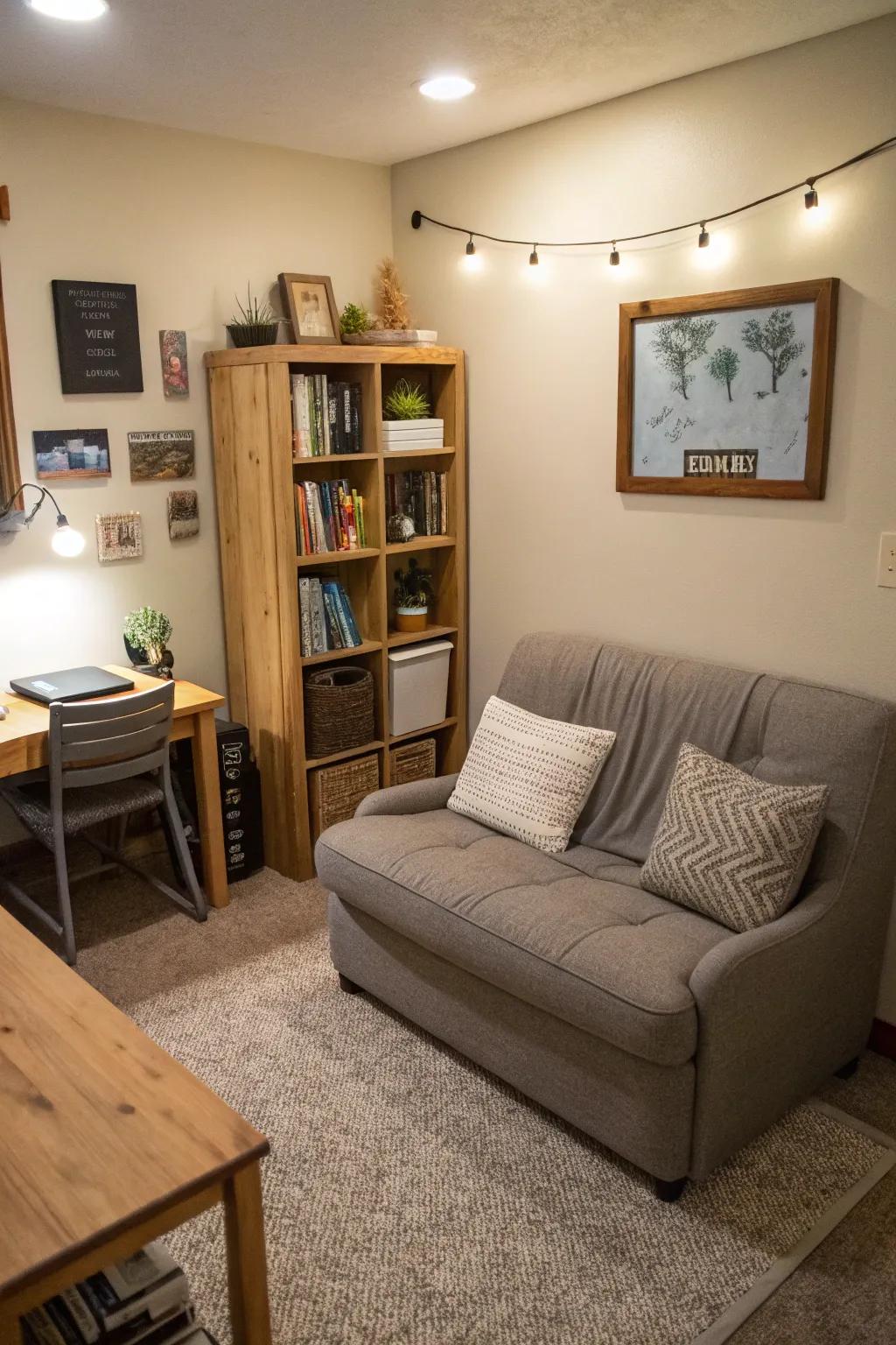 Space-saving seating maximizes room and usefulness.