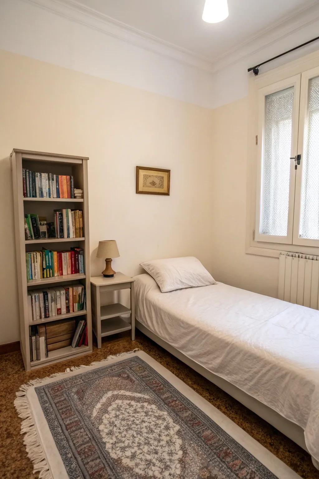 Minimalist design increases the sense of spaciousness.