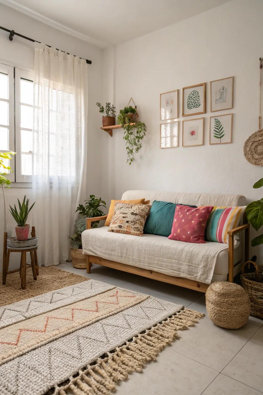 Decorative details introduce vibrancy and appeal.
