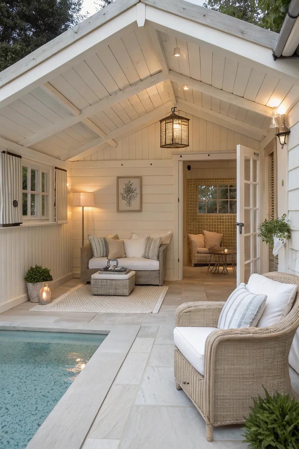 A peaceful atmosphere with a gentle and neutral color theme.