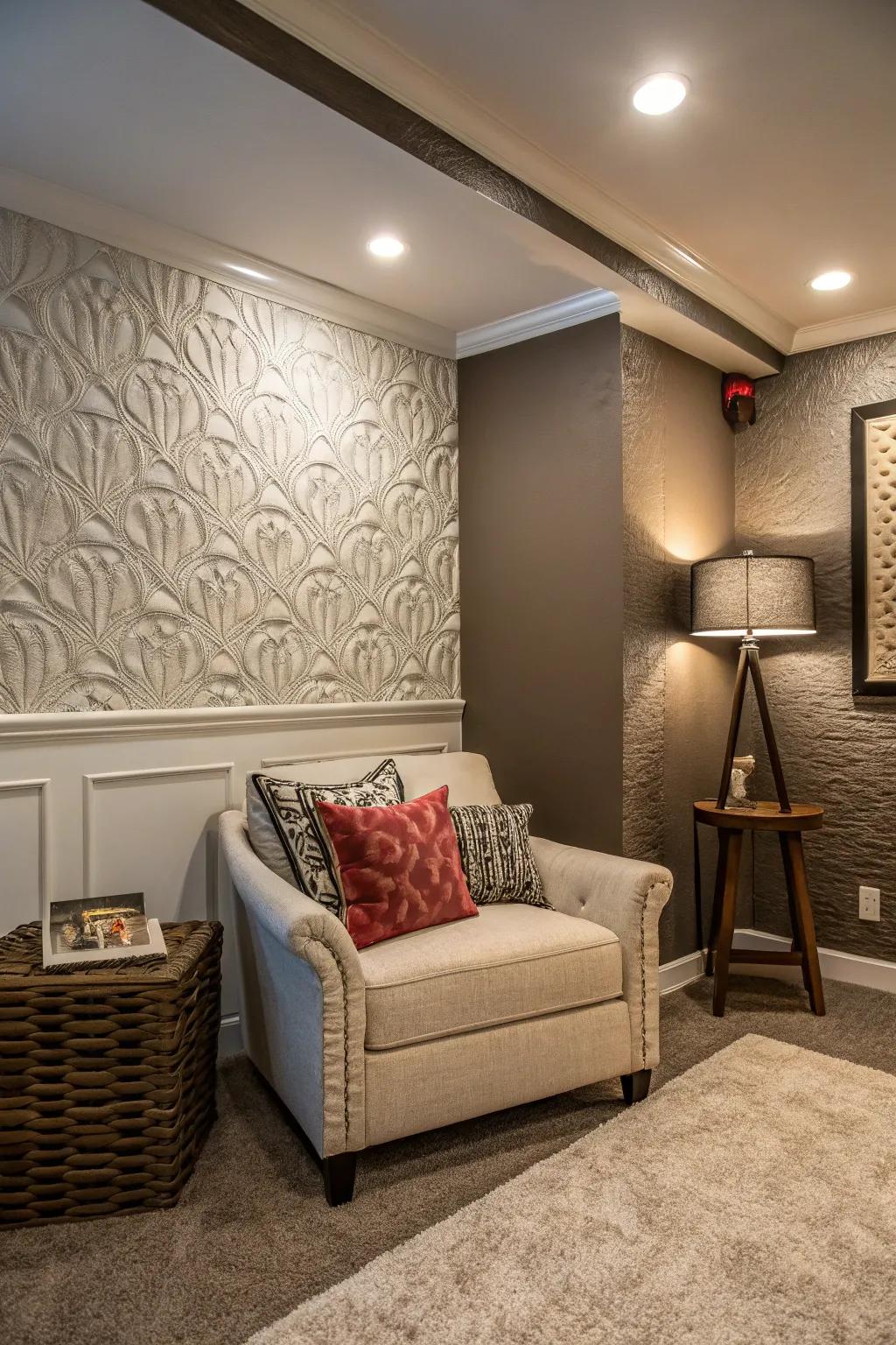Emphasized walls have the ability to transform even the tiniest of areas.