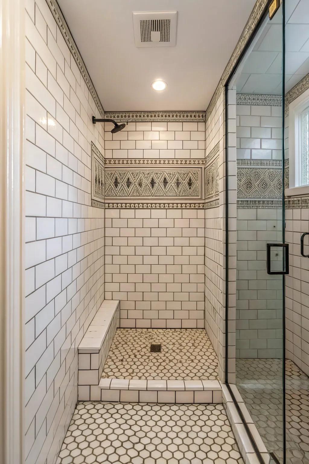 Layout patterns give depth and character to compact areas.