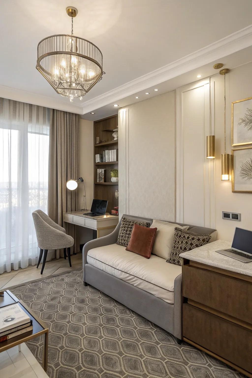A consistent mix of work and rest in one area.