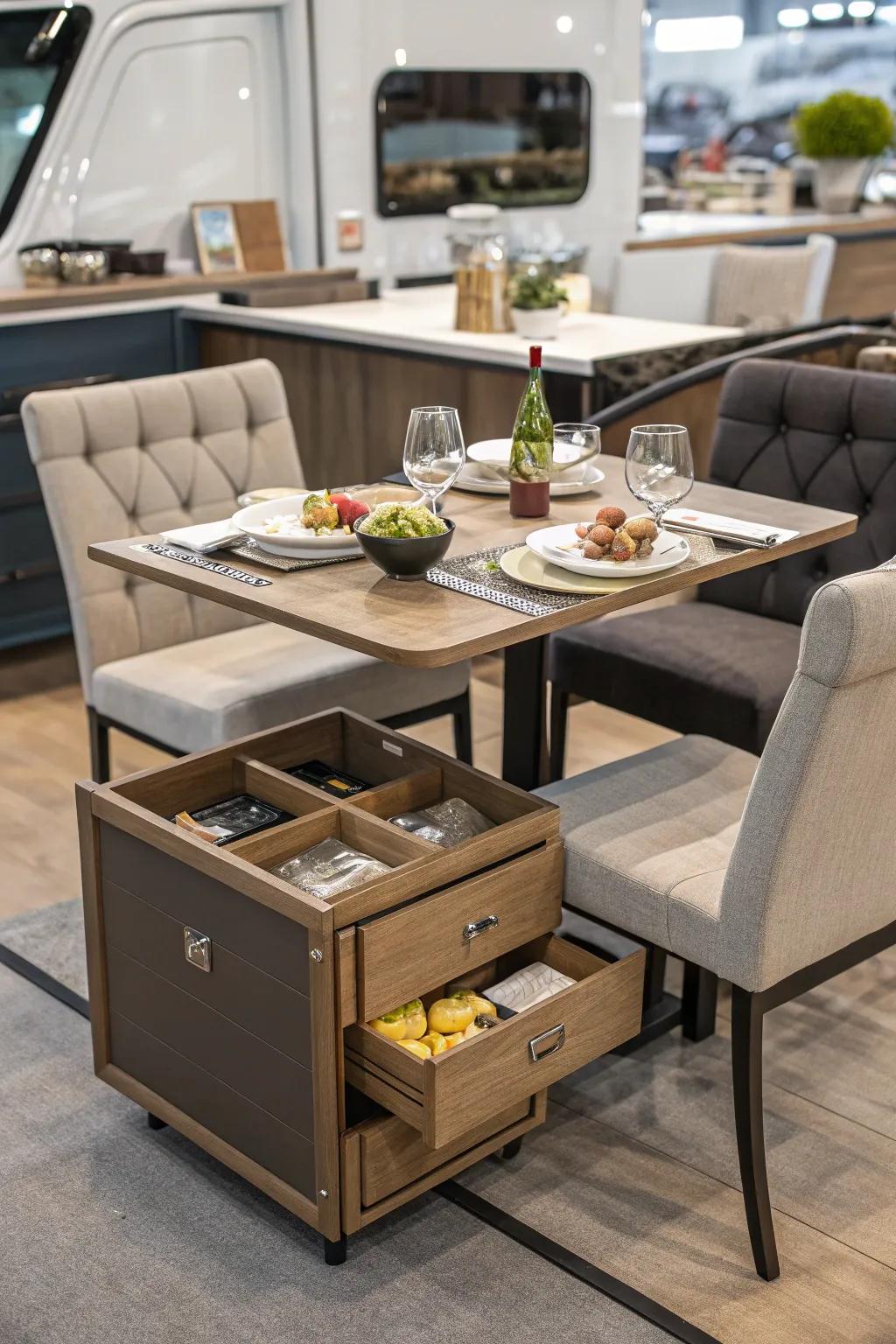 Dual-purpose furniture can revolutionize your dining space.