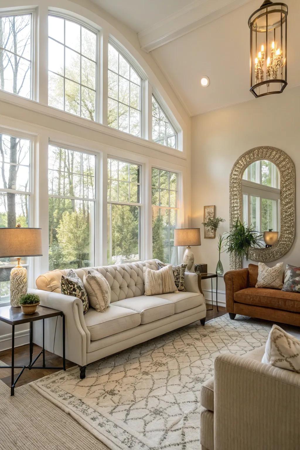 Ample lighting turns your home into a welcoming retreat.