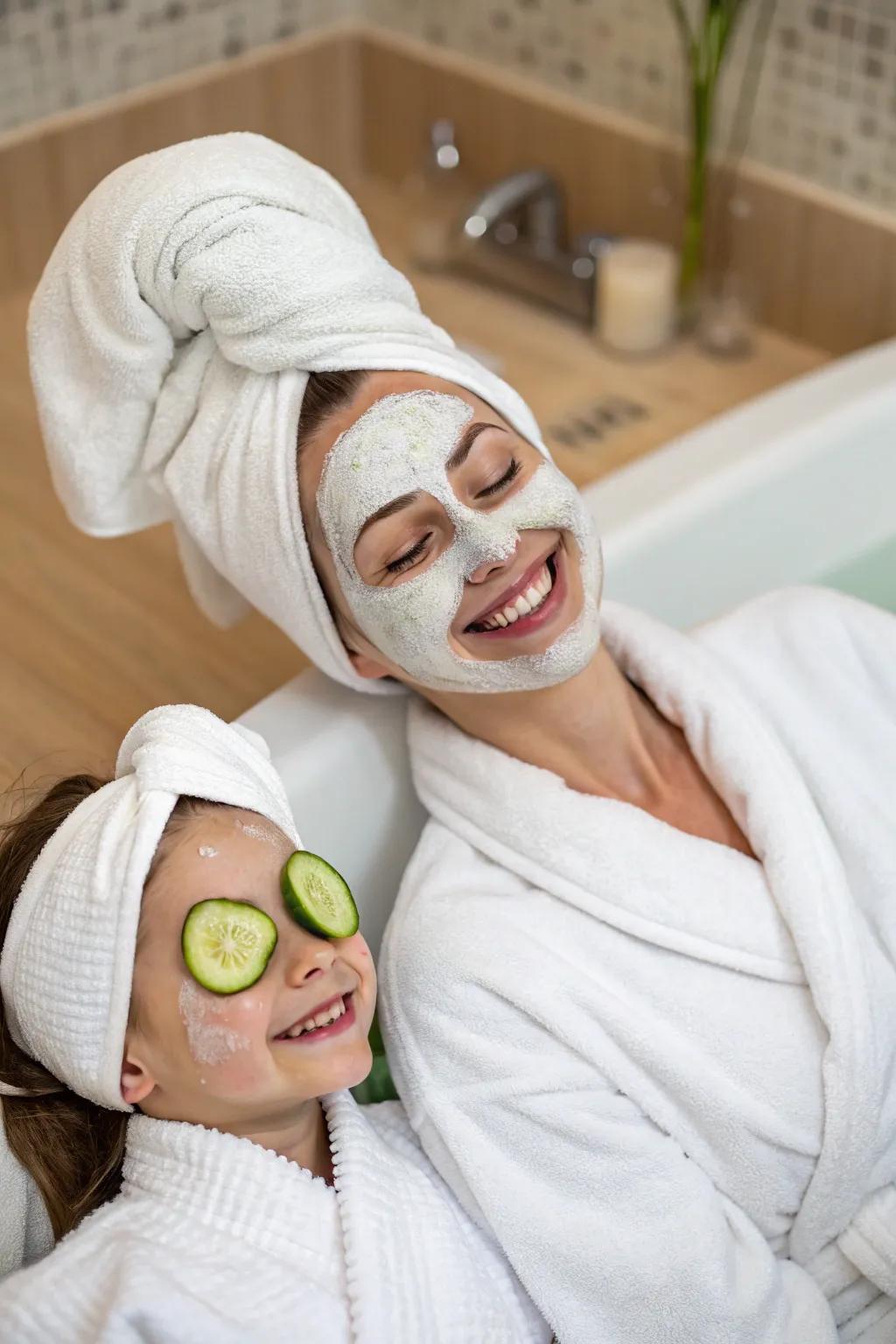 Indulge in a relaxing and serene spa day right at home.