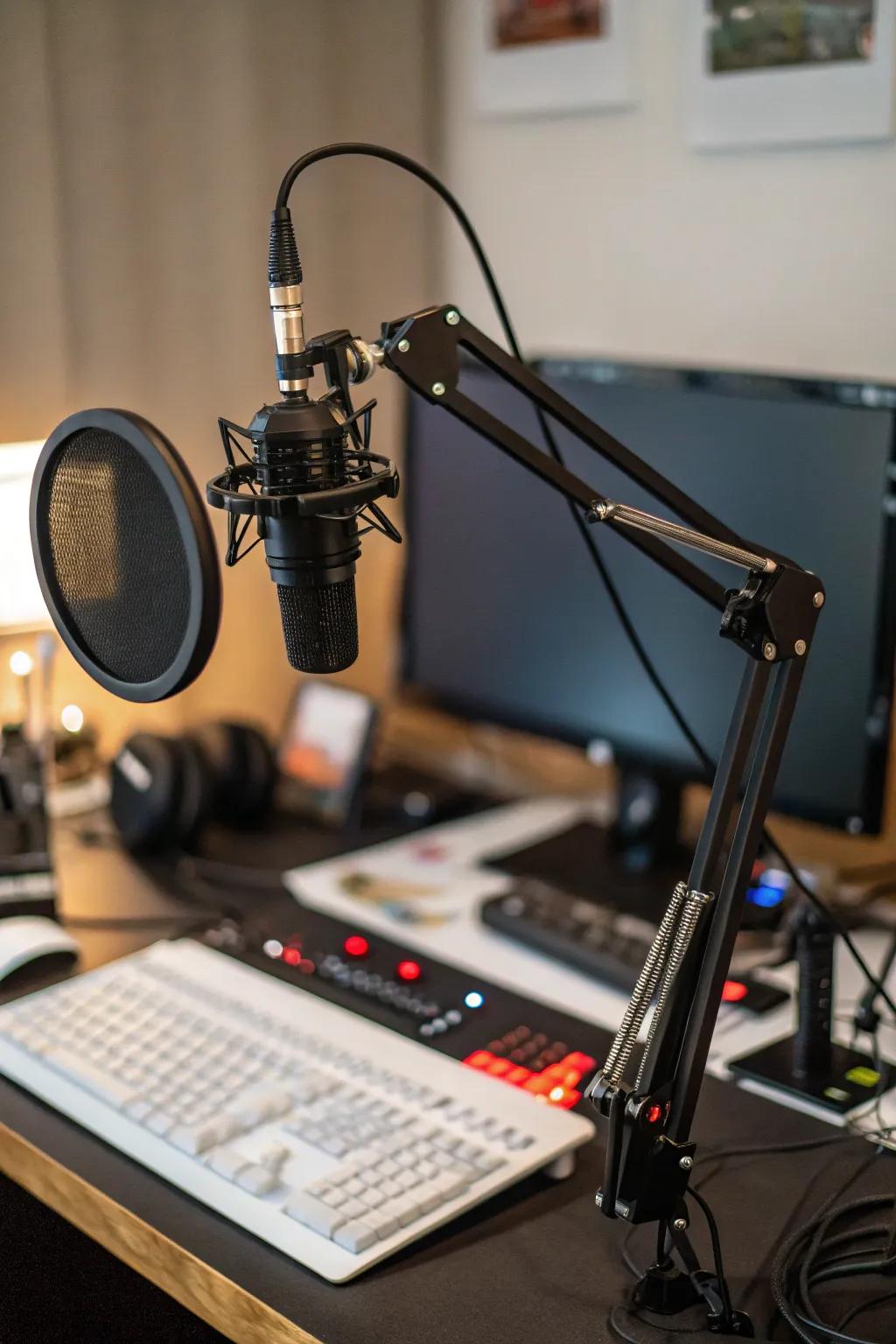 Crisp, clear sound with a high-quality microphone setup.