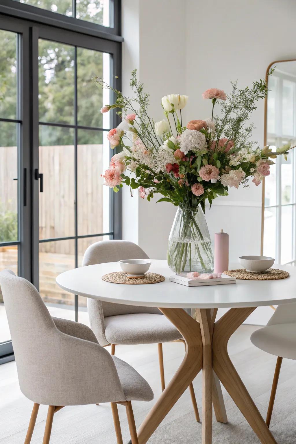 A simple floral arrangement that displays elegance and simplicity.