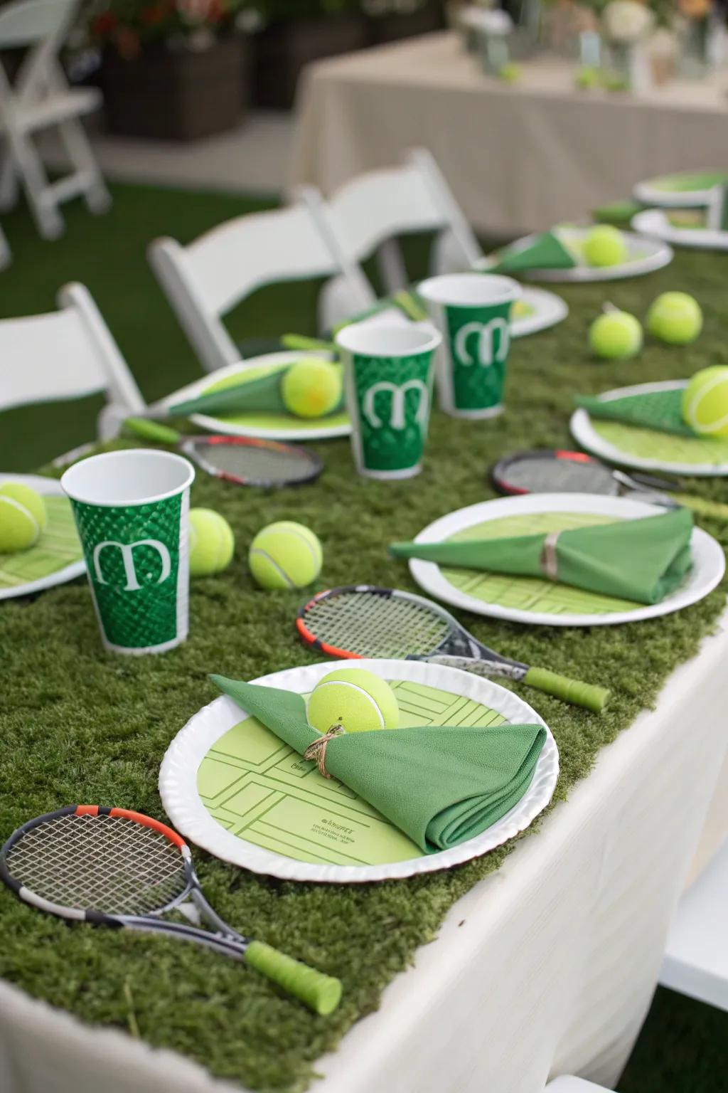 Transport the field onto your table utilizing a verdant-inspired overlay.