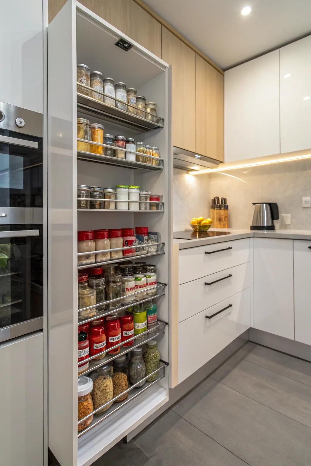 Vertical storage designed to help you maximize your limited space.