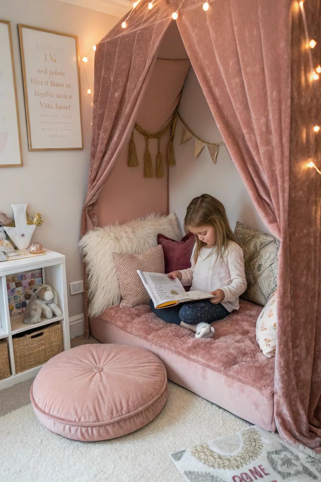 Velvety and sumptuous textures introduce a warm and inviting element to any toddler's space.