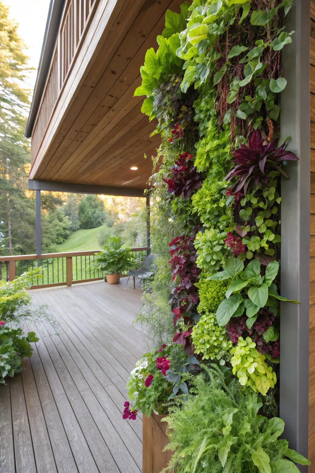 Breathe life into your walls with a striking vertical garden.