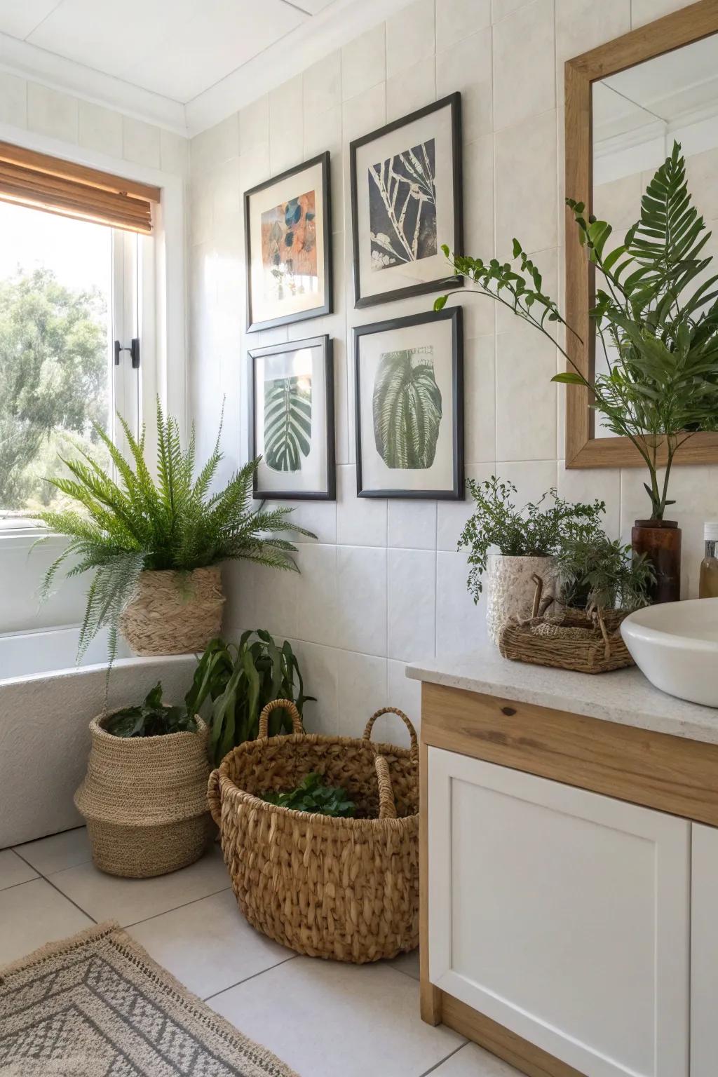 Decorative elements introduce coziness and individual style to every bathroom.