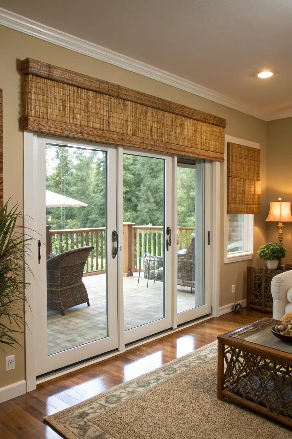 Woven textures introduce a natural and cozy charm.