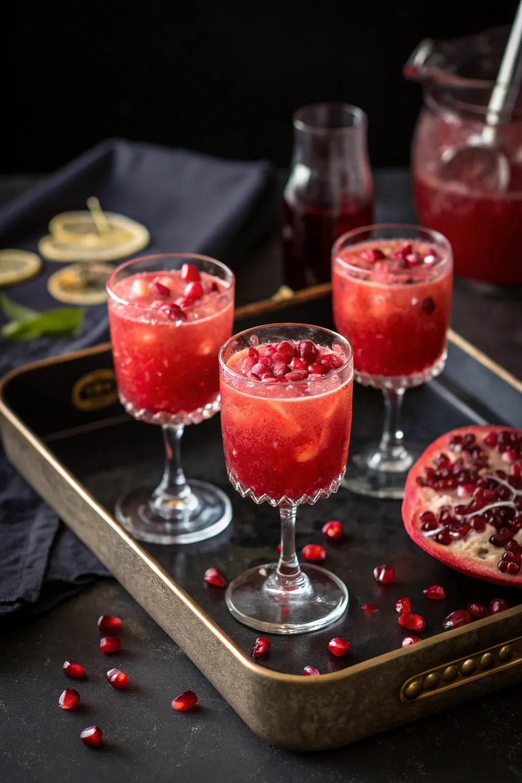 Treat your guests to creatively themed mixed drinks with an impactful presence.