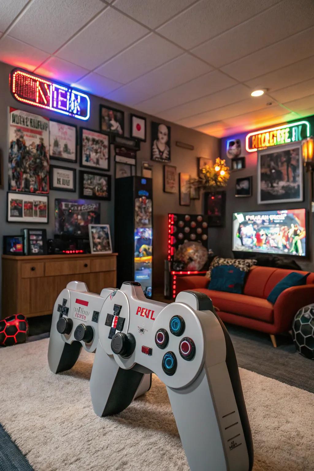 Grandiose gamepad reproductions formulate a bold declaration.