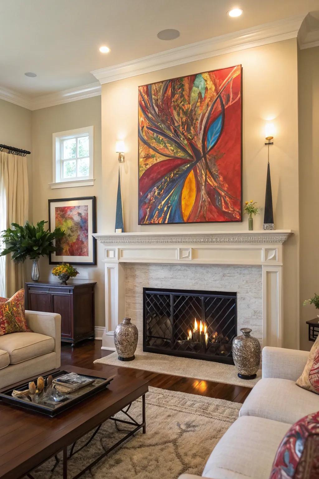 A statement art piece has the power to redefine your living space.
