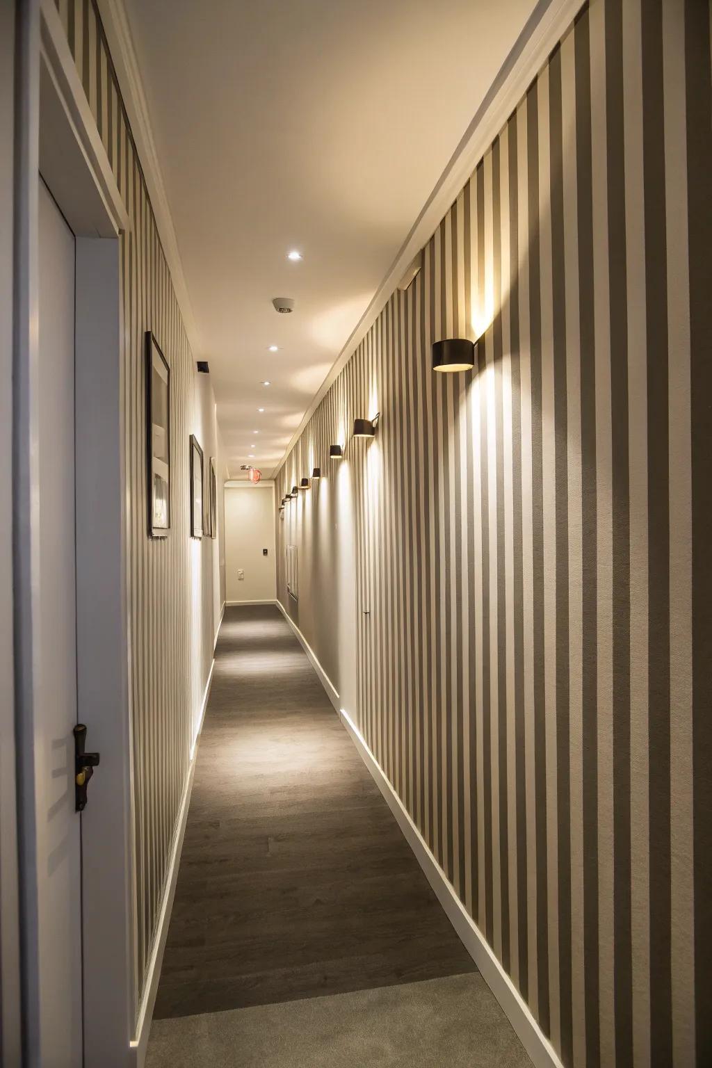 Stripes redefine your room’s measurements.