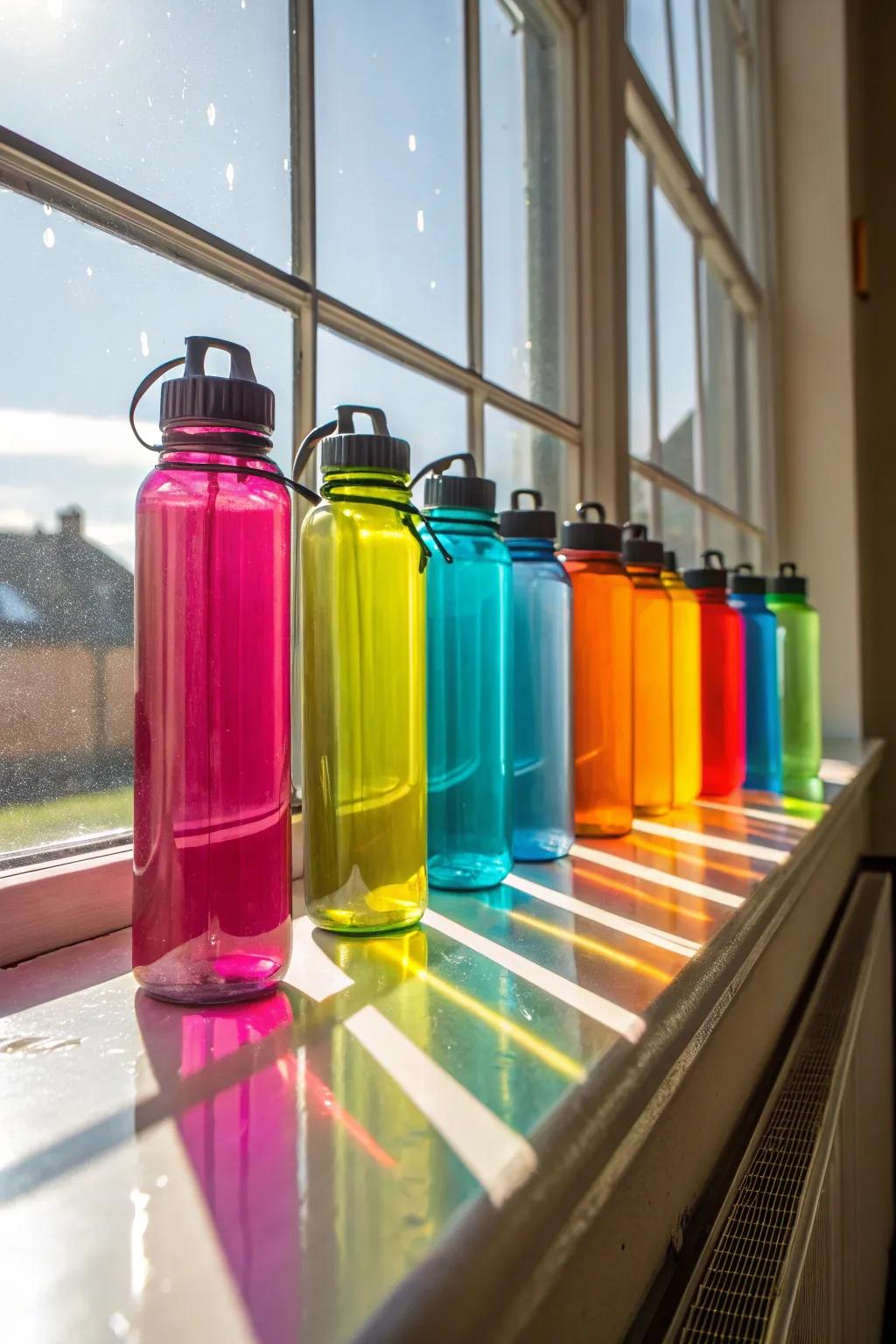 Elevate your decor with vivid hydration container aesthetics.