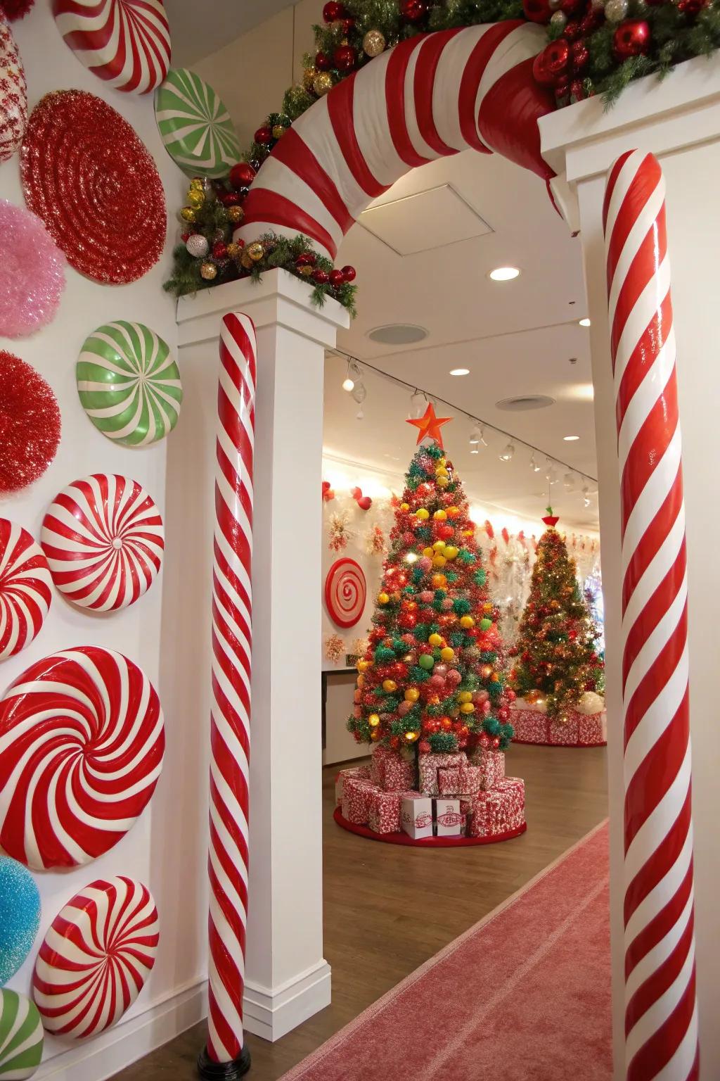 A candy-inspired Christmas wonderland