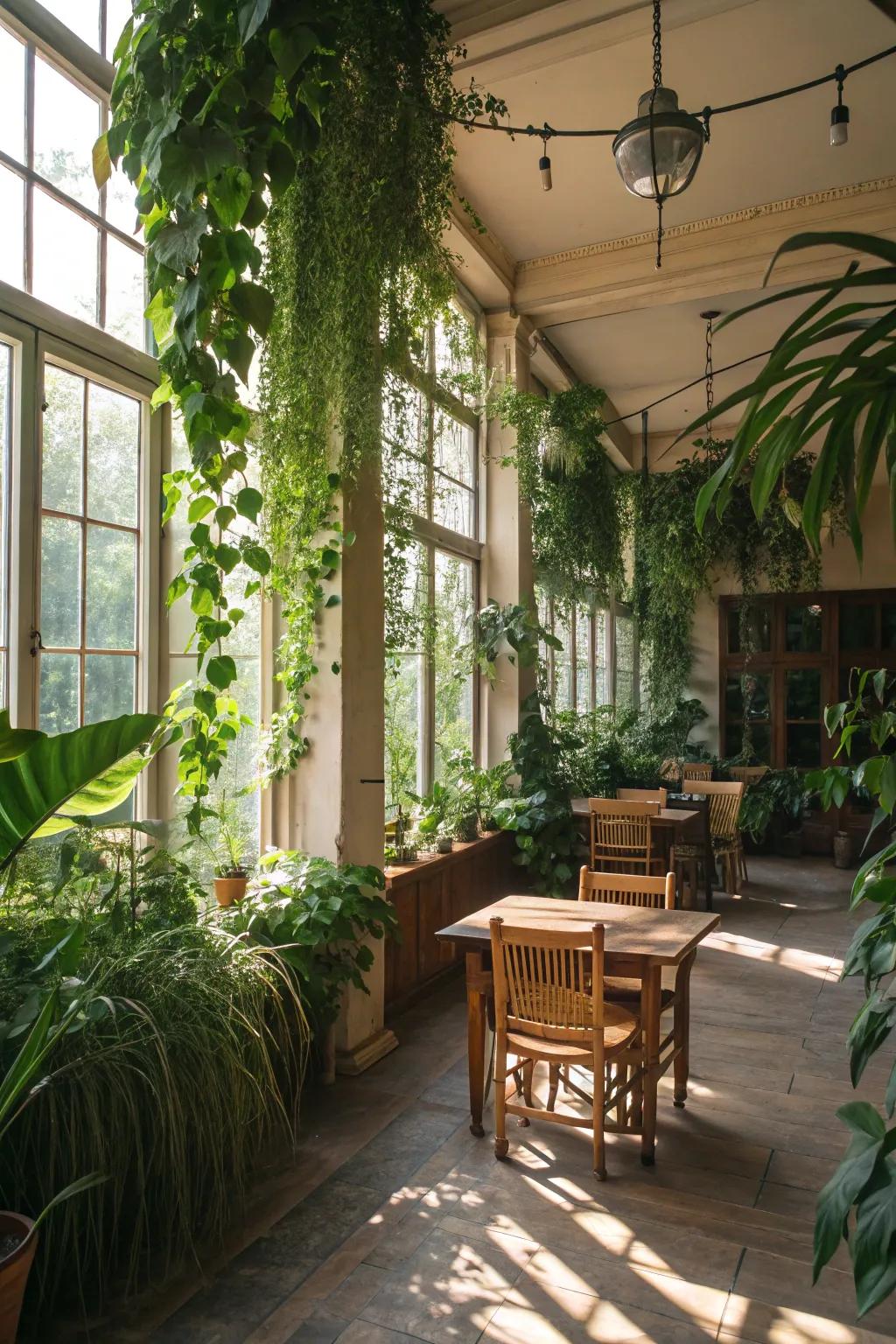 Elements from nature, like flora and wood, introduce a hint of the forest to your witch room.