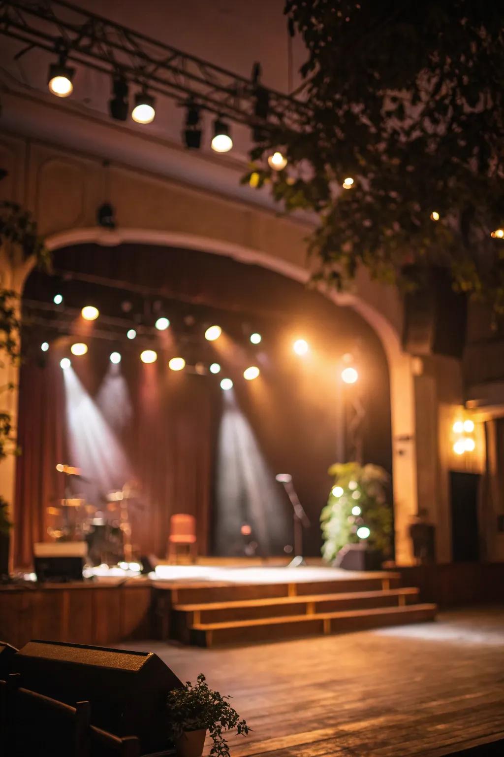 Intimate lighting enriches every instant onstage.