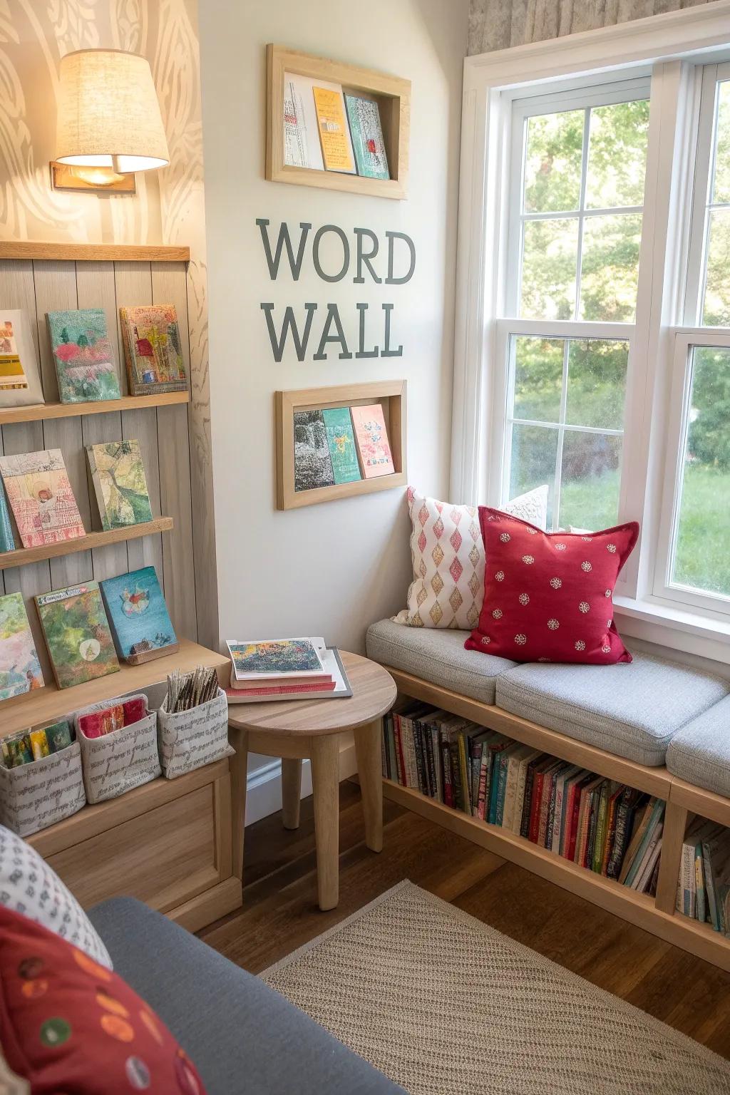 Invite participation with interactive features on your word showcase.