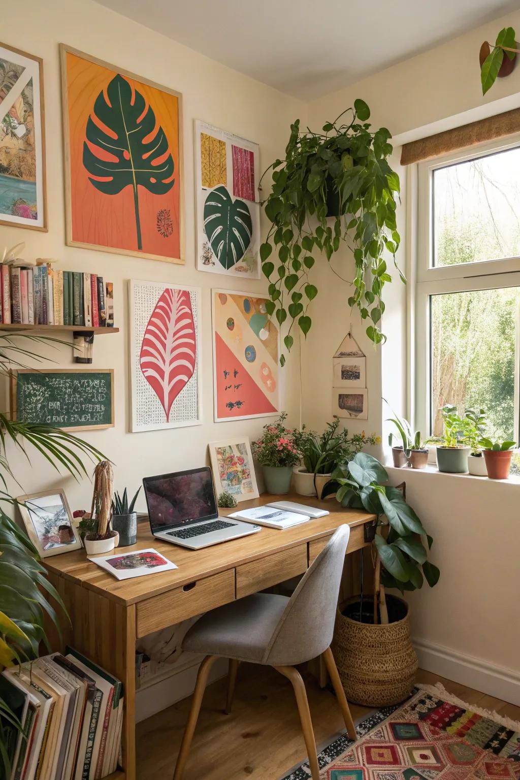 Personal touches can really breathe life into your workspace.