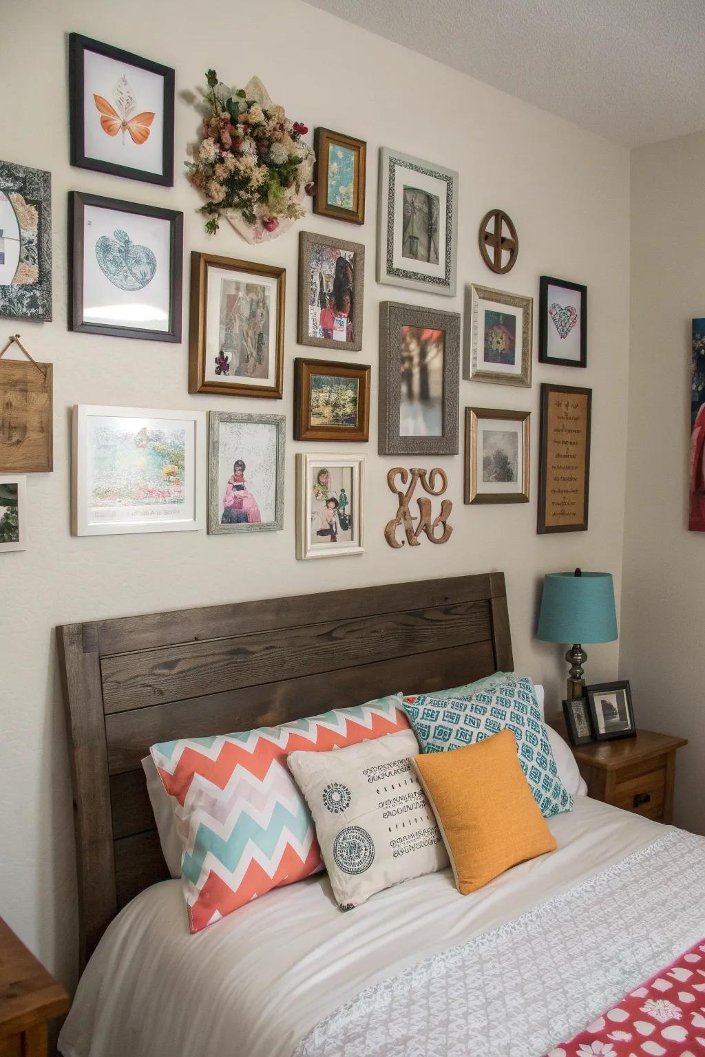Individualized wall decor adds personality and charm.